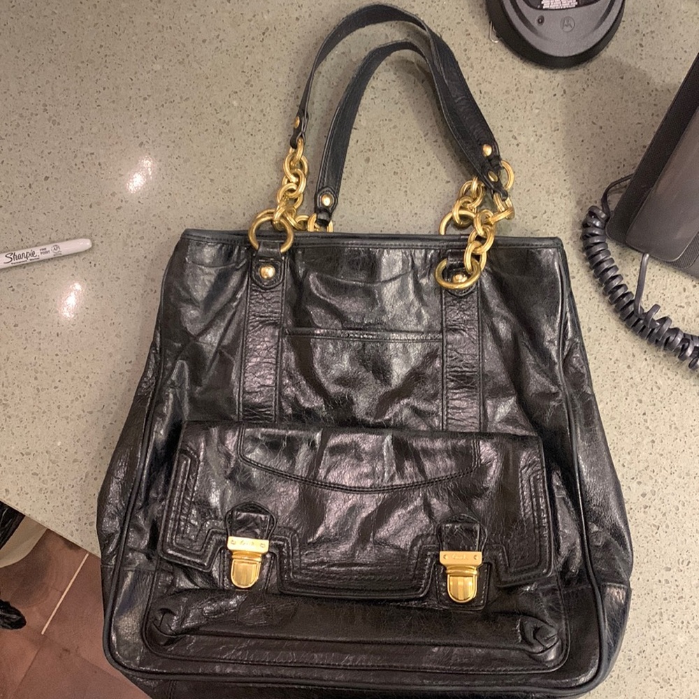 Coach Vintage Poppy Push Lock Tote